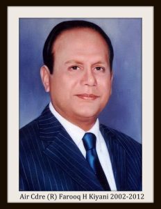 Air Cdre Farooq H Kiyani (Retd)
